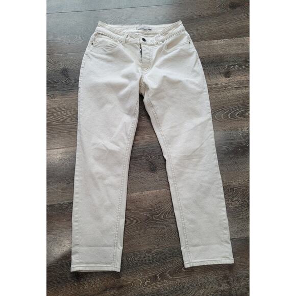 Prana Women's Buxton Jeans size 4 Button Fly Oatmeal NWOT #13 - Picture 2 of 7
